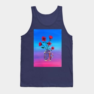 Mason jar flowers Tank Top